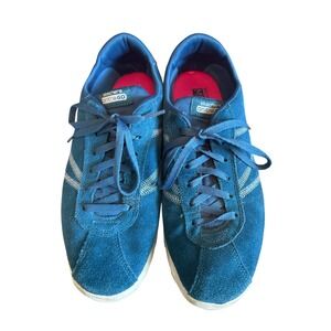 Skechers GogaMat On The Go Teal Suede Memory Foam Athletic Shoes Womens Size 11